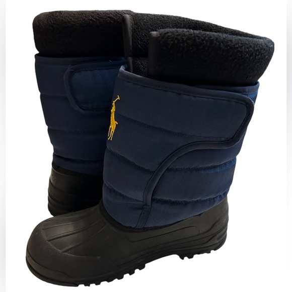 Kids Polo Ralph Lauren Winter Boots SZ 3 - Picture 5 of 10